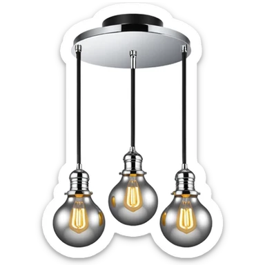 ceiling lamp 3 bulbd sticker