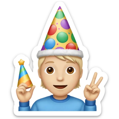 Happy Birthday Hat sticker