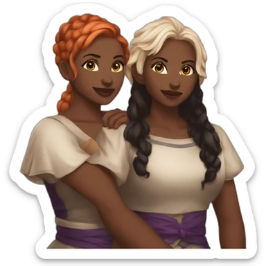 arcane vi and kaitlyn lesbian romance couple sticker