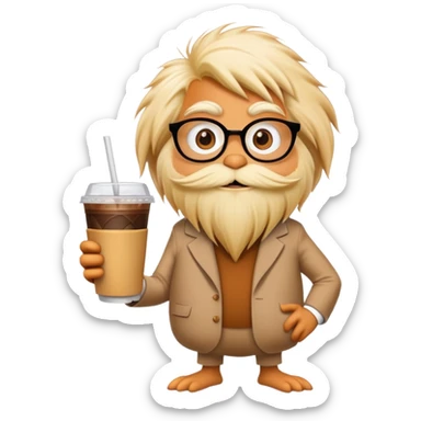 Lorax with an iPhone and an iced sticker