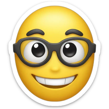 Smiley avec un sourcil levée sticker