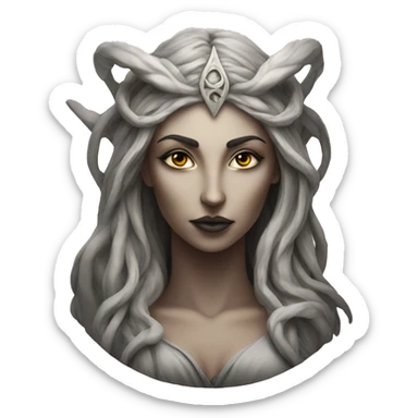 Hekate goddess of the night and magic- triple goddess sticker