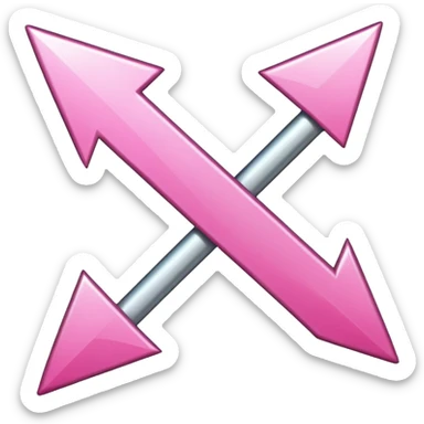 Pink reverse arrow  sticker