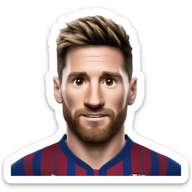 Drago con la maglietta di Messi sticker