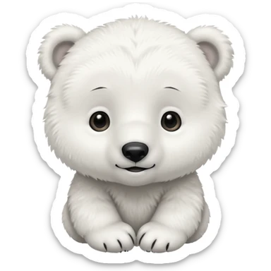 a baby polar bear



















 sticker