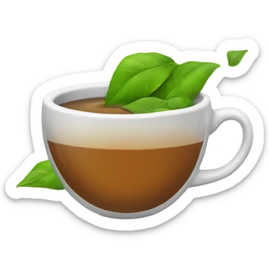 Spilling the tea leaves sticker