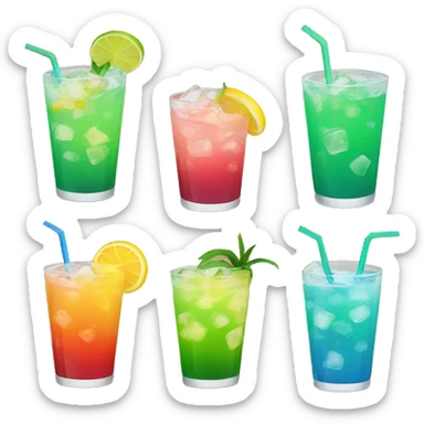 summer drinks sticker
