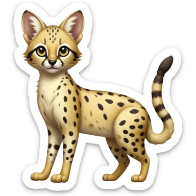 Serval-Genet-Civet-Marsupial-Ocelot-hybrid, full body sticker