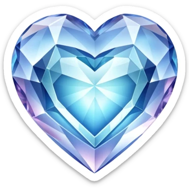 Coração de cristal sticker