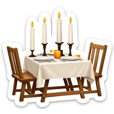 outdoor dinner table  sticker