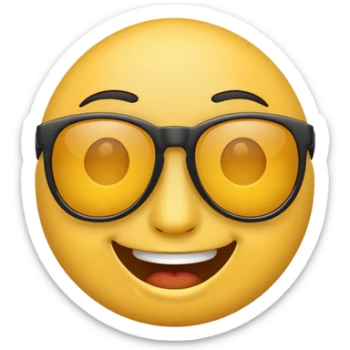 smiling face with sunglasses emoji sticker