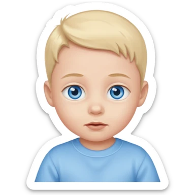 baby blue eyes sticker