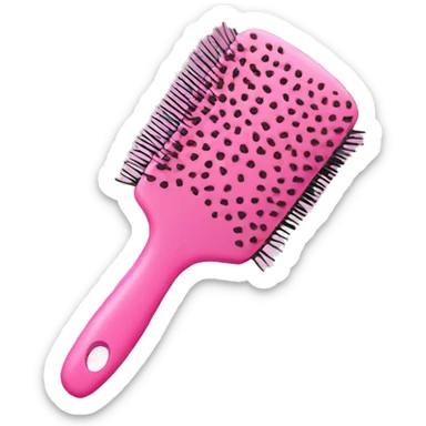 Pink hairbrush  sticker