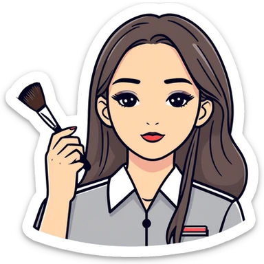 Sephora girl sticker