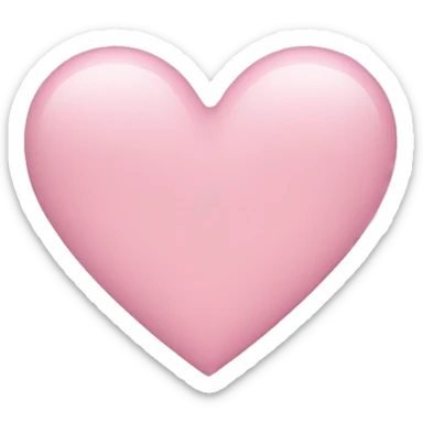 Light pink heart sticker