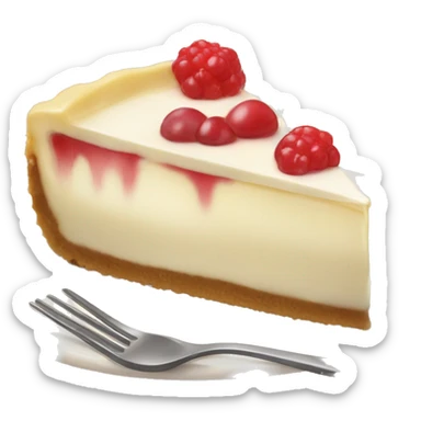 one tasty cheesecake with cream  sticker
