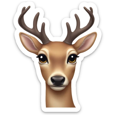 Aesthetic pretty deer sticker