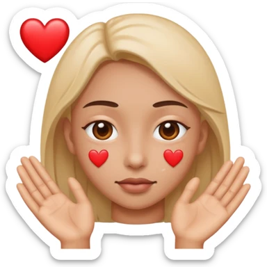 I just need these two emojis to be combined 🙄🥰. Like use this emoji: 🙄 but add the hearts surrounding it like this emoji: 🥰 sticker