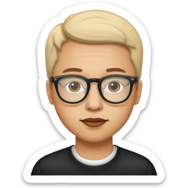 Take the glasses off sticker