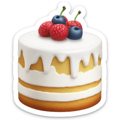 Cake white sticker