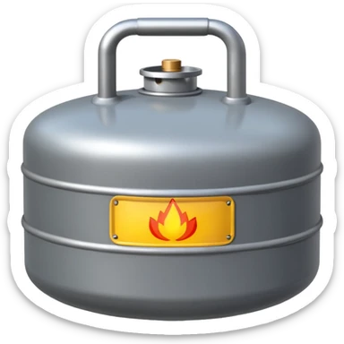 LPG cylinder sticker