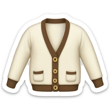 Cream cardigan  sticker