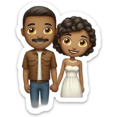 A loving couple sticker