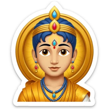 Krishna with sudarshan chakra sticker