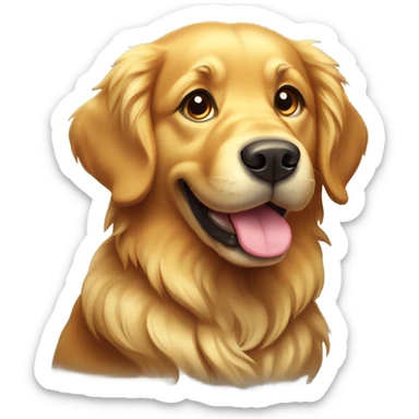 Golden retriever sticker