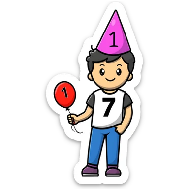 17 birthday  sticker