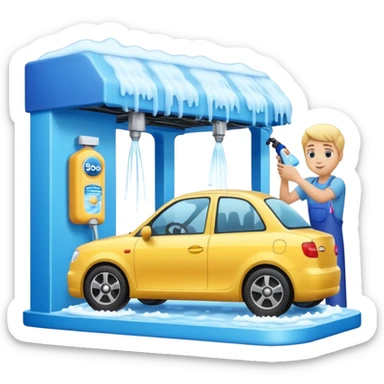 car wash shop sticker
