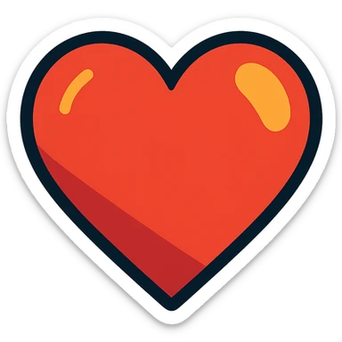 heart symbol representing love sticker
