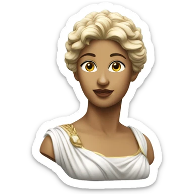 Goddess Diana bust  sticker