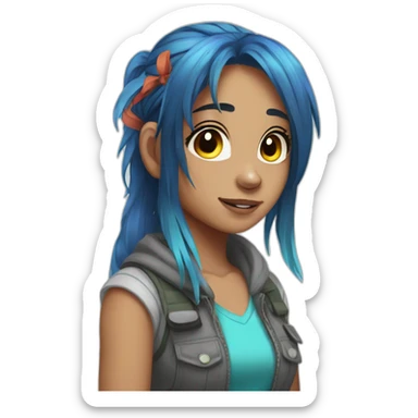 Rainbow Dash as a human  sticker
