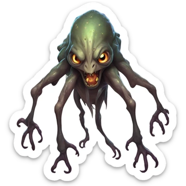 The monster from the movie the substance  sticker