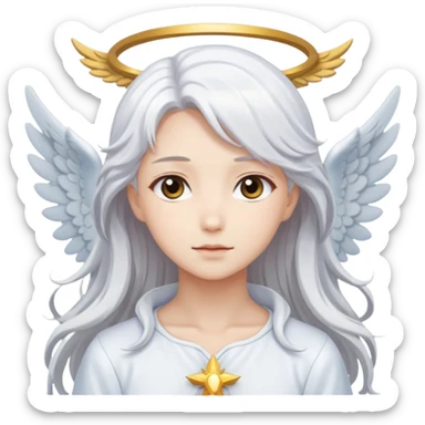 anime style angel sticker