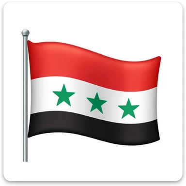 syrian red flag sticker