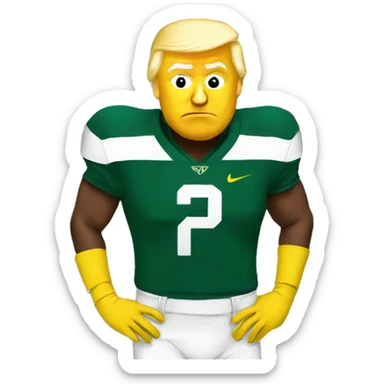 Trump in Oregon Ducks gear sticker