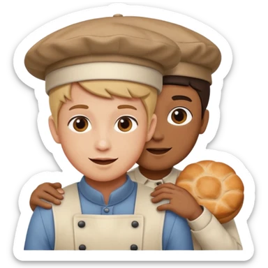 Piggy back baker sticker