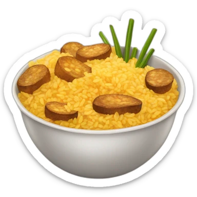 arroz con menestra y patacones sticker