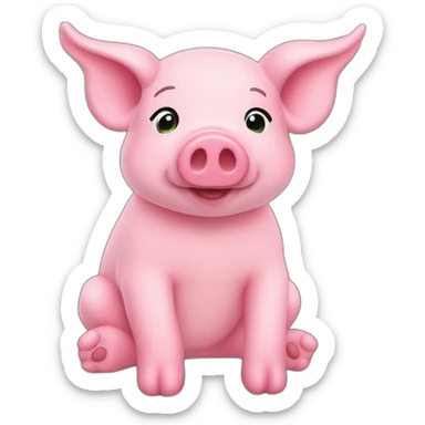 Ty-tulip-stuffed-pig-toy-slouching-sitting-plush-fluffy sticker
