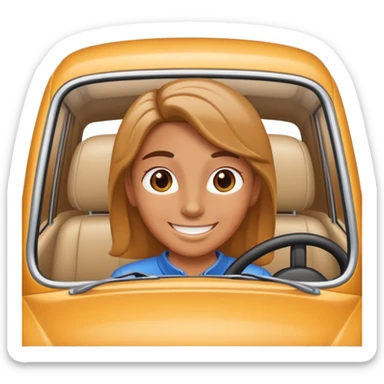 road trip in car sticker