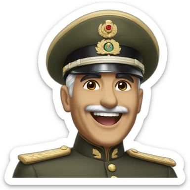 reza shah laughing sticker