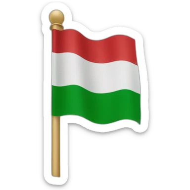 Italy flag waving sticker