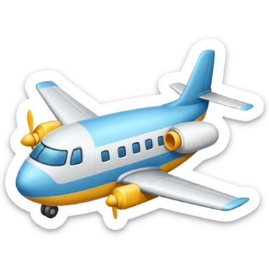 plane pillow sticker
