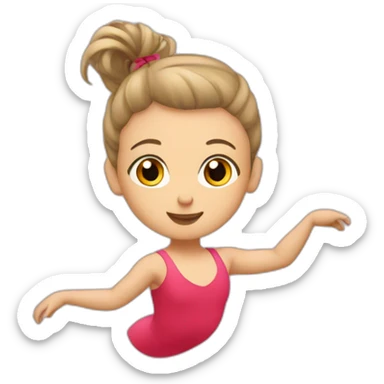 I love gymnastique rythmique sticker