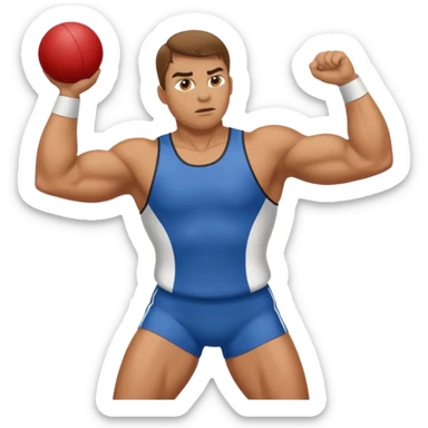 track and field throwing event sticker