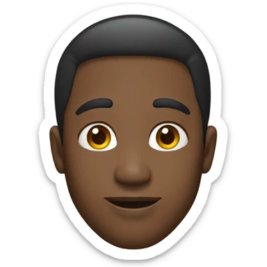 black guy who is 29 with a silver loop earring on his left ear sticker