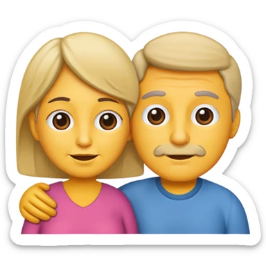 mamá y papá sticker