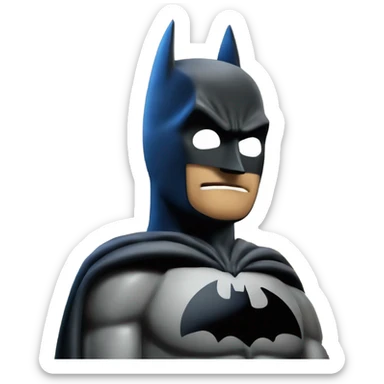 Batman watching batman signal sticker